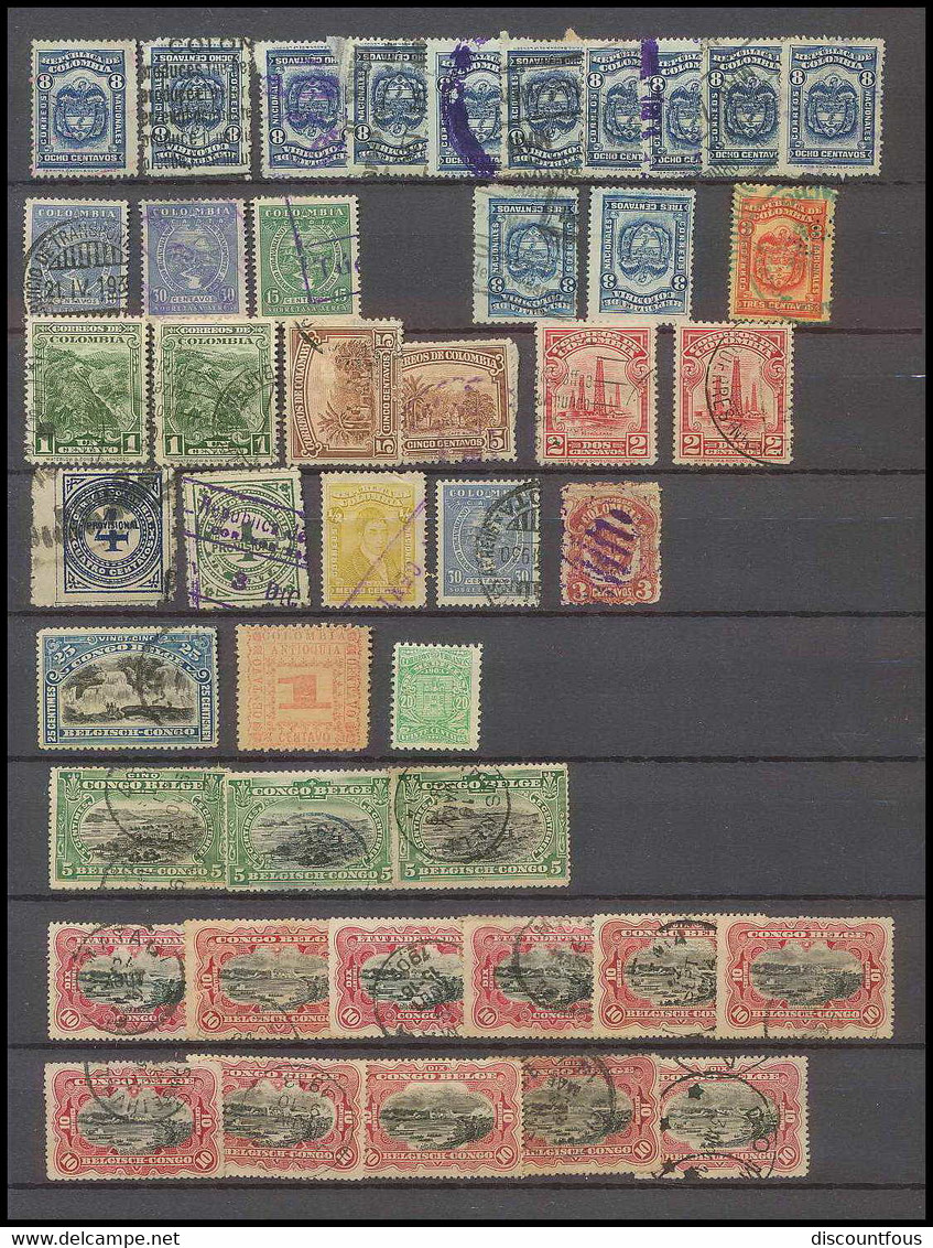 depart 1 euro 40-collection de timbres de Colombie (Colombia) 26 scans à voir