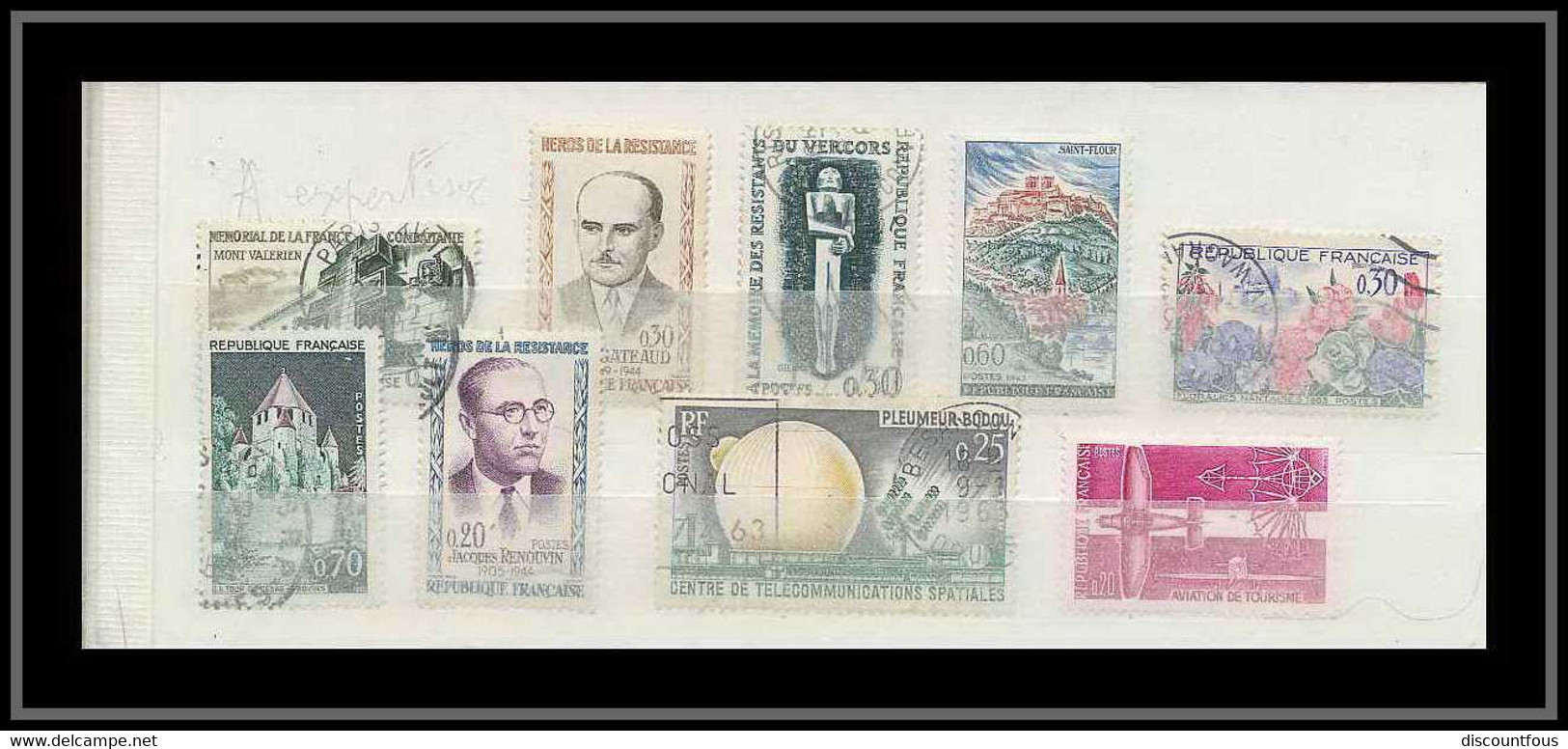 Depart 1 Euro 43-collection France Gros Classeur De Stock 55 Pages Remplies De Timbres 1960 / 2005 - 57 Scans à Voir - Collections