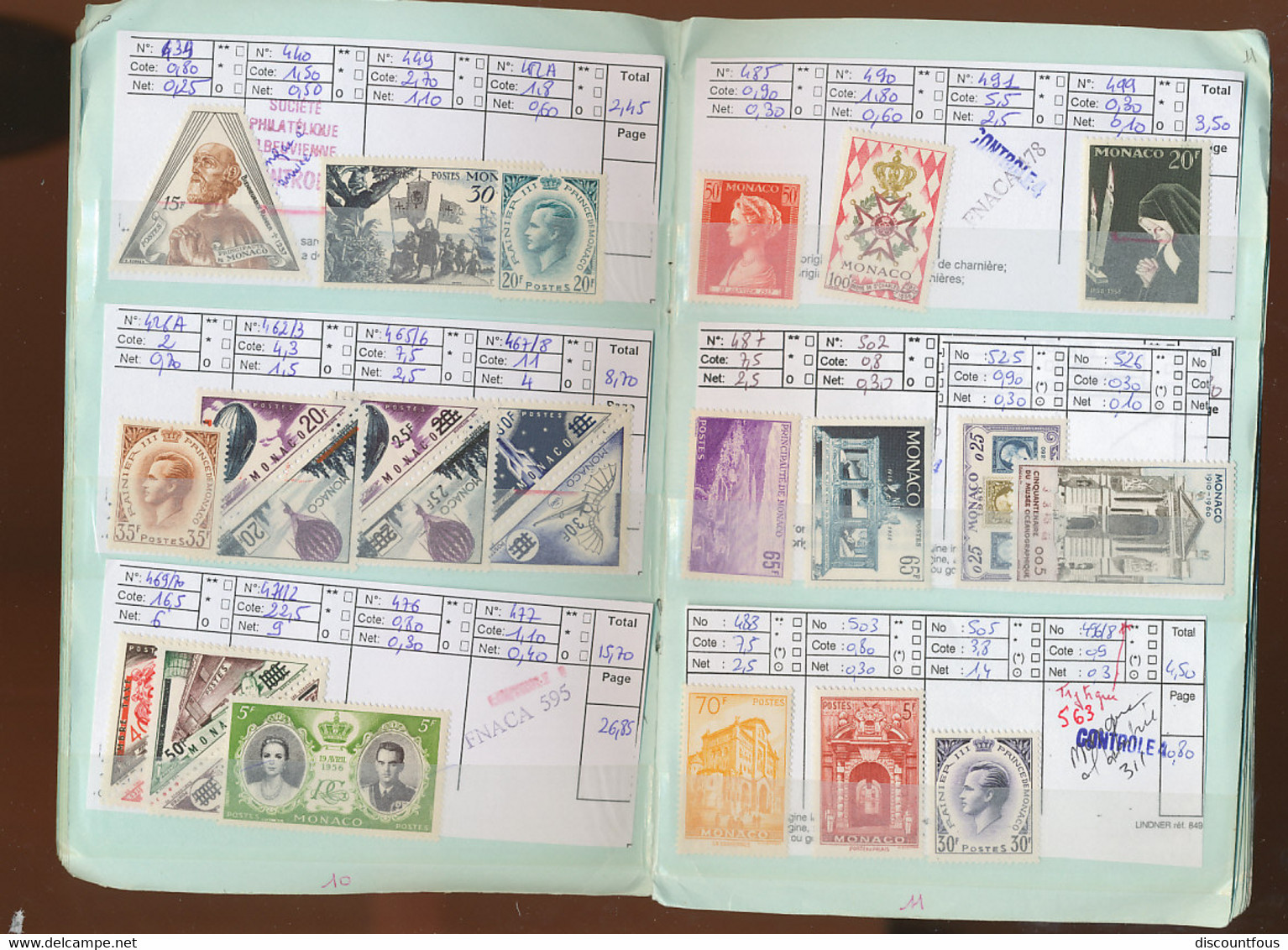 depart 1 euro 61-monaco 2 carnets de circulation valeur + de 280 euros 19 scans à voir