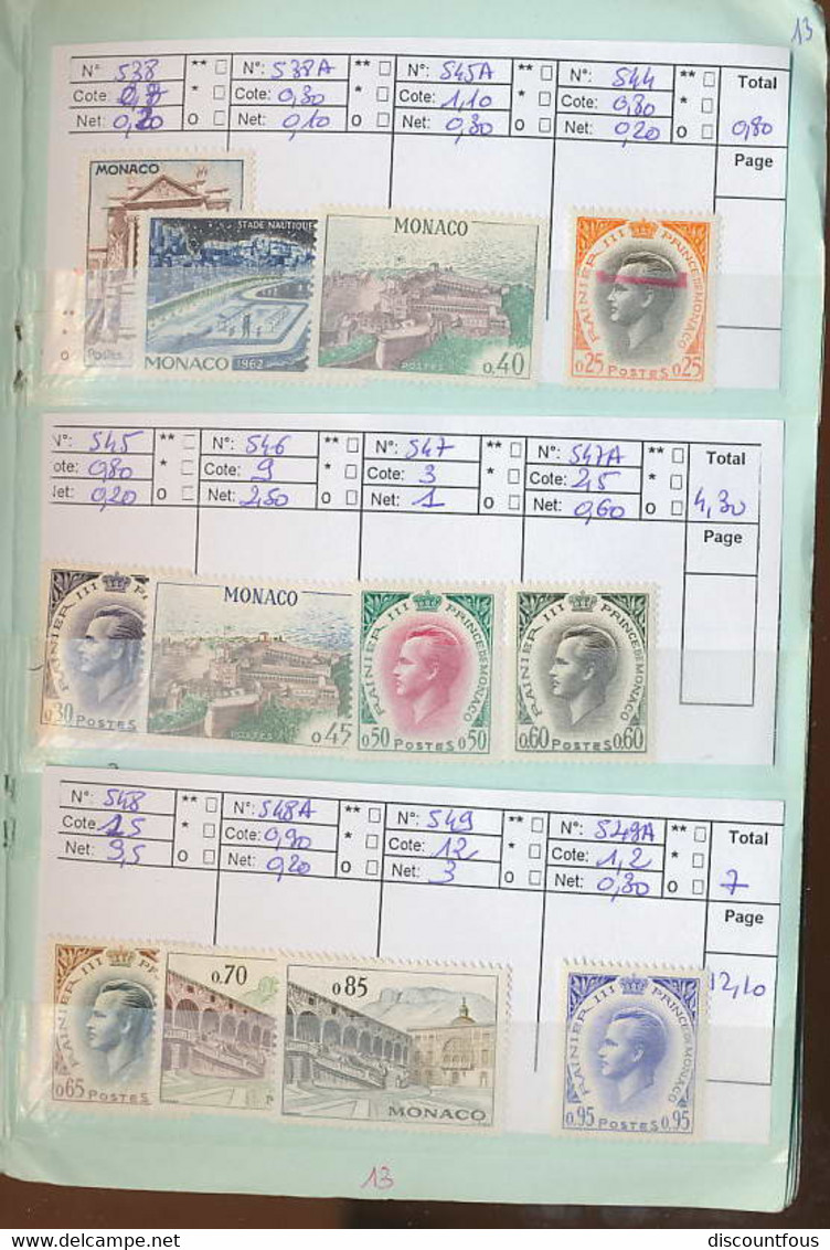 depart 1 euro 61-monaco 2 carnets de circulation valeur + de 280 euros 19 scans à voir