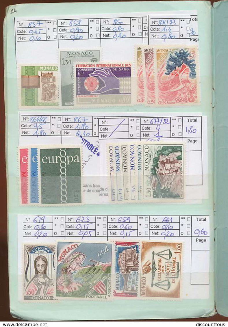 depart 1 euro 61-monaco 2 carnets de circulation valeur + de 280 euros 19 scans à voir