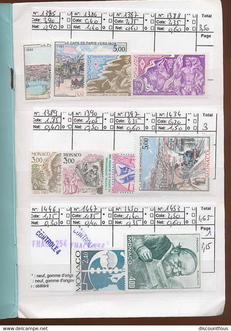 depart 1 euro 61-monaco 2 carnets de circulation valeur + de 280 euros 19 scans à voir