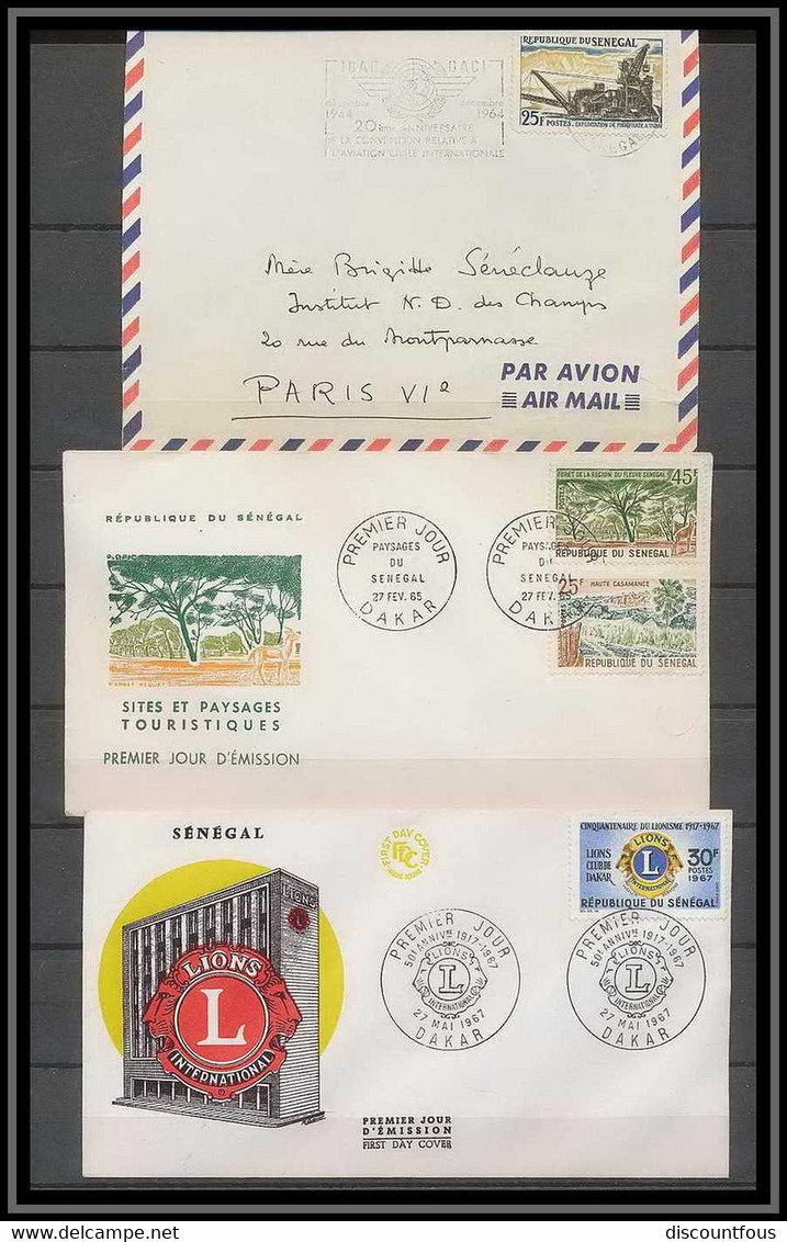 depart 1 euro 67-collection de timbres du sénégal + courriers Non dentelé ** MNH (Imperforate)- 73 scans à voir