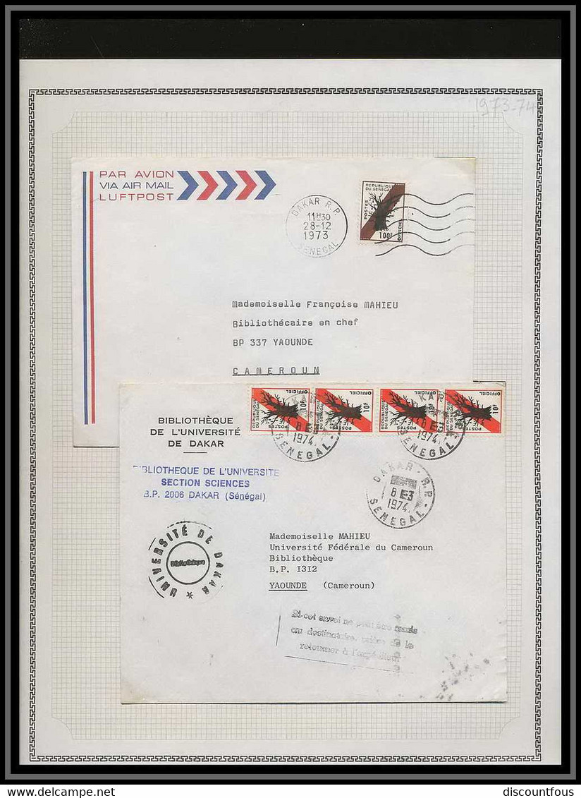 depart 1 euro 67-collection de timbres du sénégal + courriers Non dentelé ** MNH (Imperforate)- 73 scans à voir