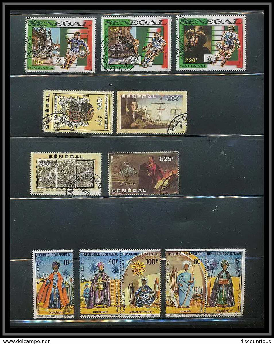 depart 1 euro 67-collection de timbres du sénégal + courriers Non dentelé ** MNH (Imperforate)- 73 scans à voir