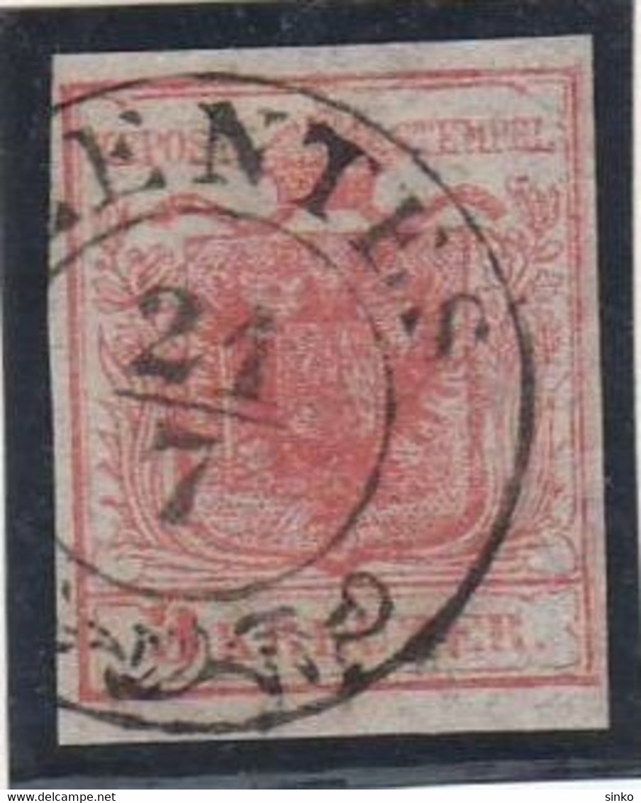1850. Typography 3kr Stamp, SZENTES - ...-1867 Voorfilatelie