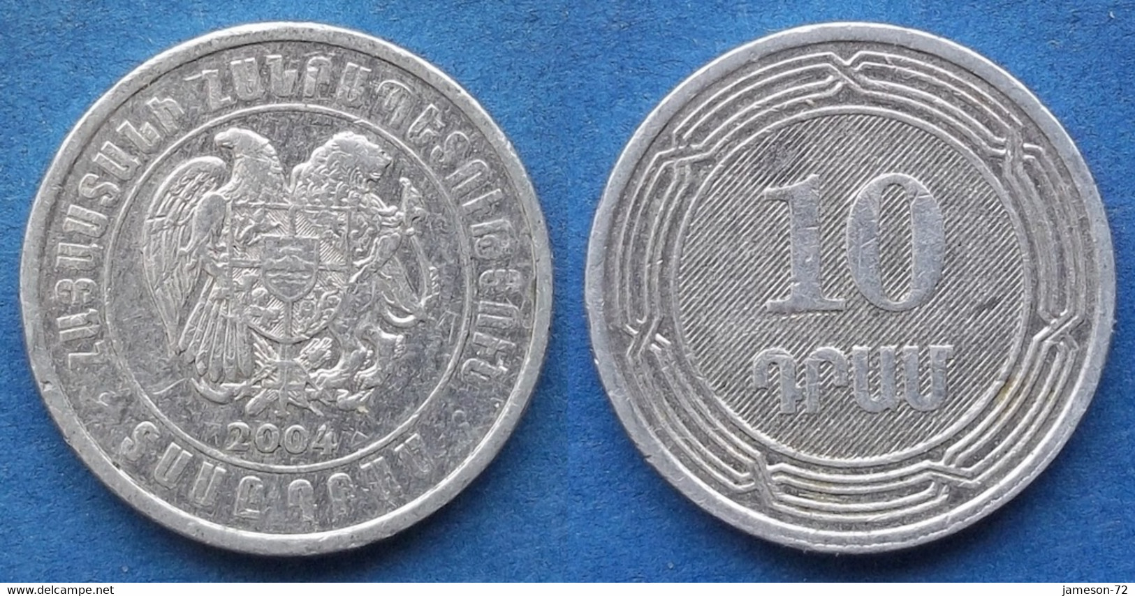 ARMENIA - 10 Dram 2004 KM# 112 Independent Republic (1991) - Edelweiss Coins - Armenië