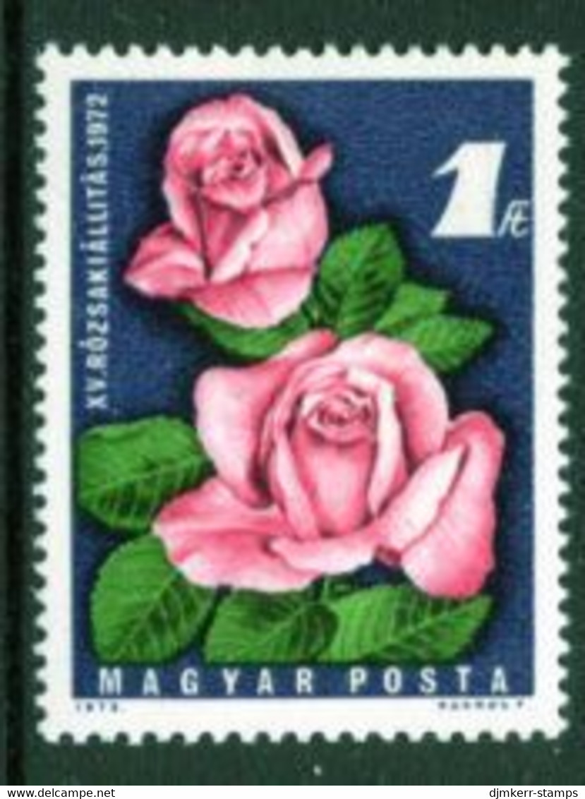 HUNGARY 1972 Rose Exhibition MNH / **.  Michel 2768 - Unused Stamps