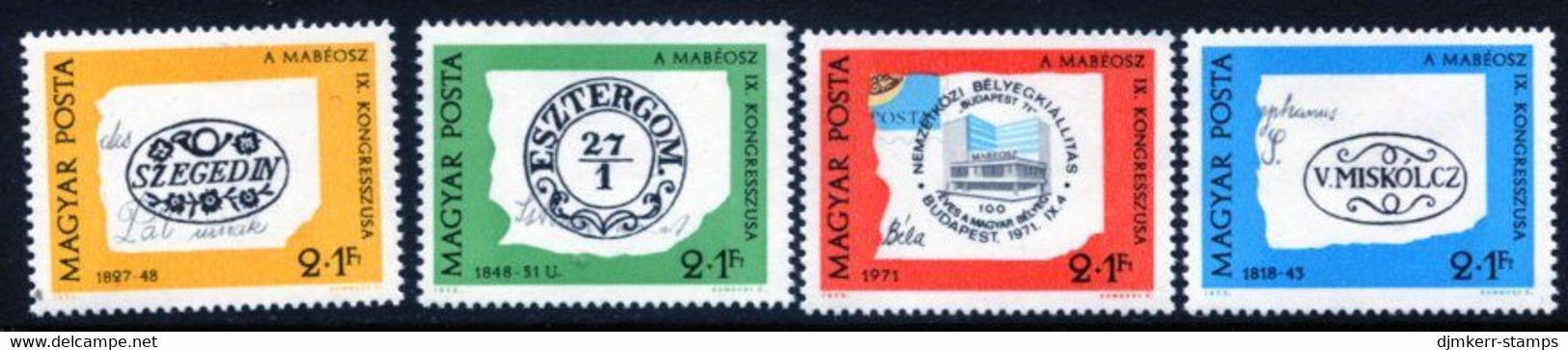 HUNGARY 1972 Stamp Day MNH / **.  Michel 2760-63 - Nuevos