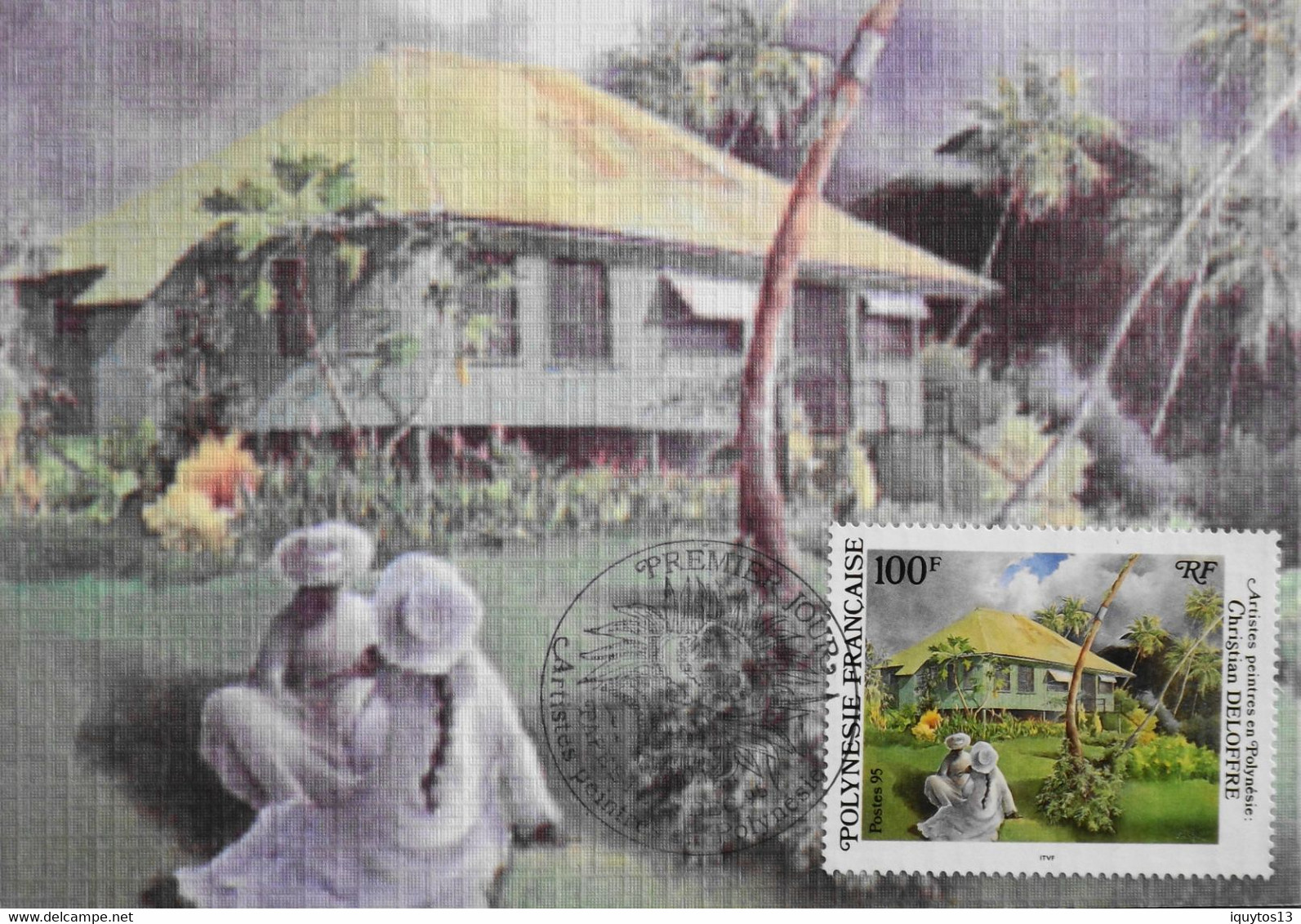 Carte Postale FDC 1995 - 1er Jour POLYNESIE FRANCAISE - Artistes Peintres En Polynésie - Superbe - Maximumkarten