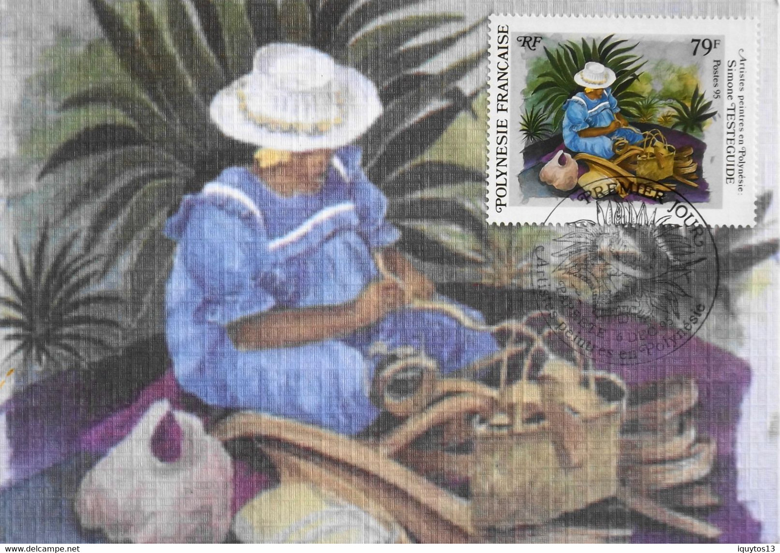 Carte Postale FDC 1995 - 1er Jour POLYNESIE FRANCAISE - Artistes Peintres En Polynésie - Superbe - Cartes-maximum