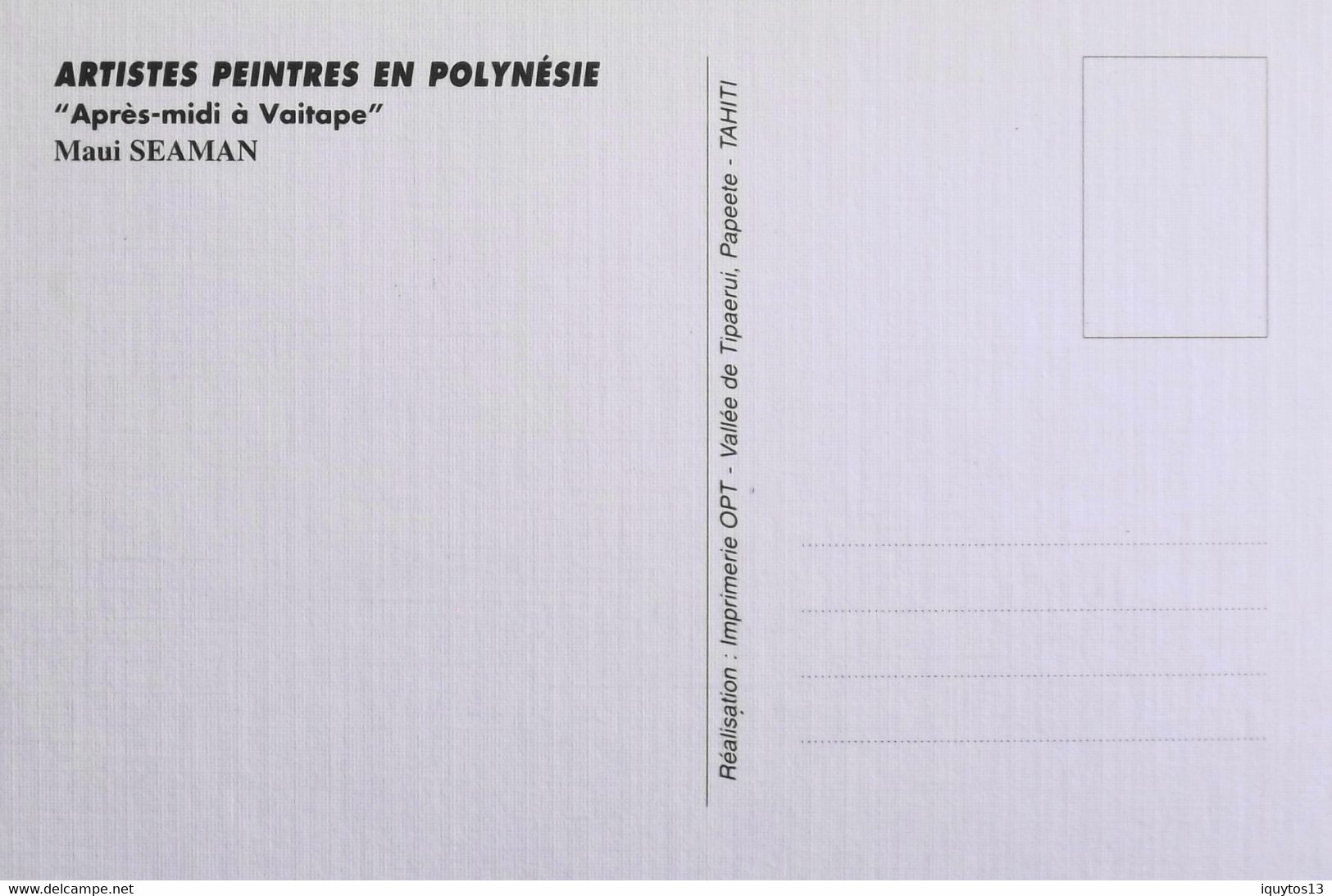 Carte Postale FDC 1995 - 1er Jour POLYNESIE FRANCAISE - Artistes Peintres En Polynésie - Superbe - Maximumkaarten