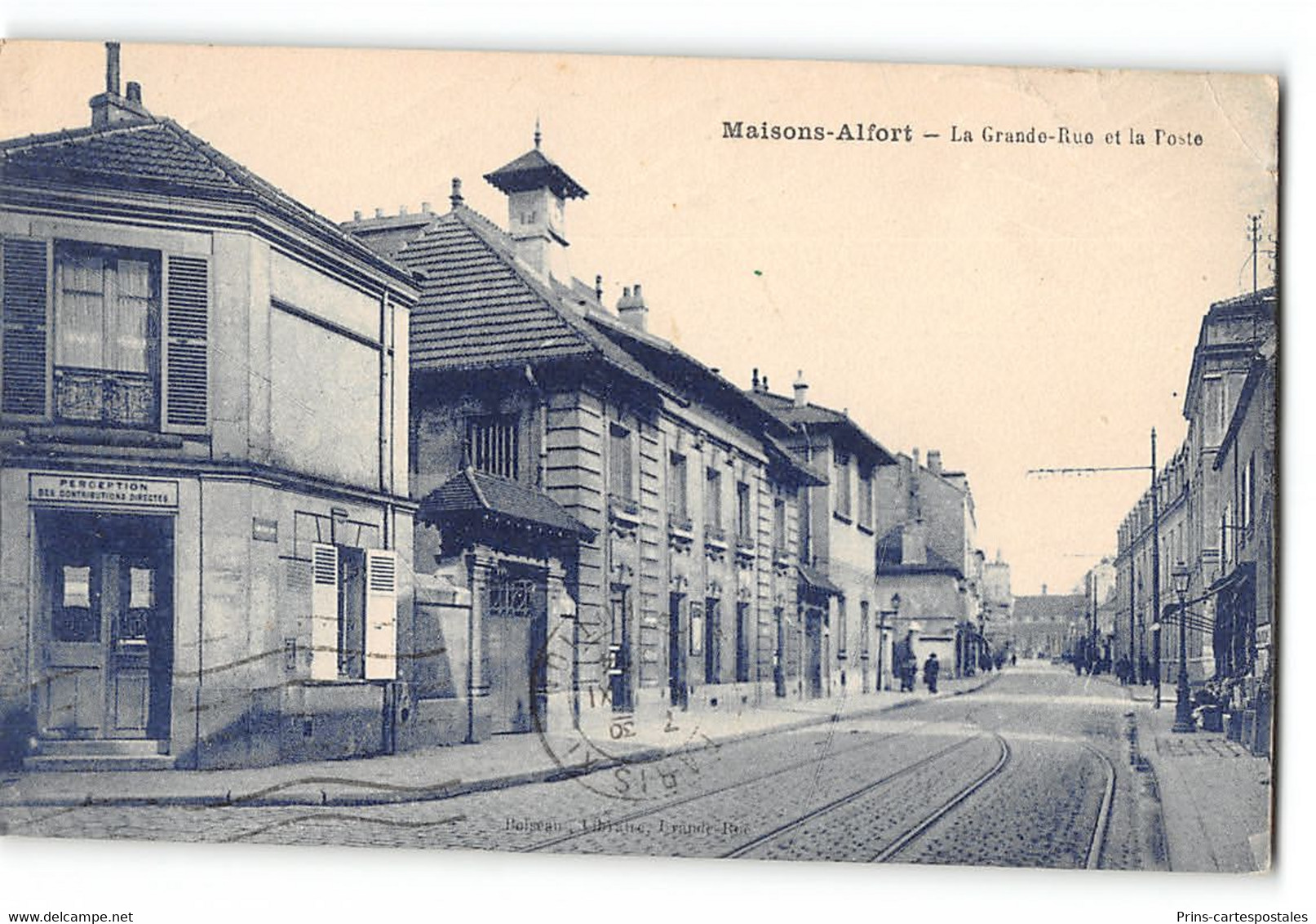 CPA Maisons Alfort La Grande Rue Et La Poste - Maisons Alfort