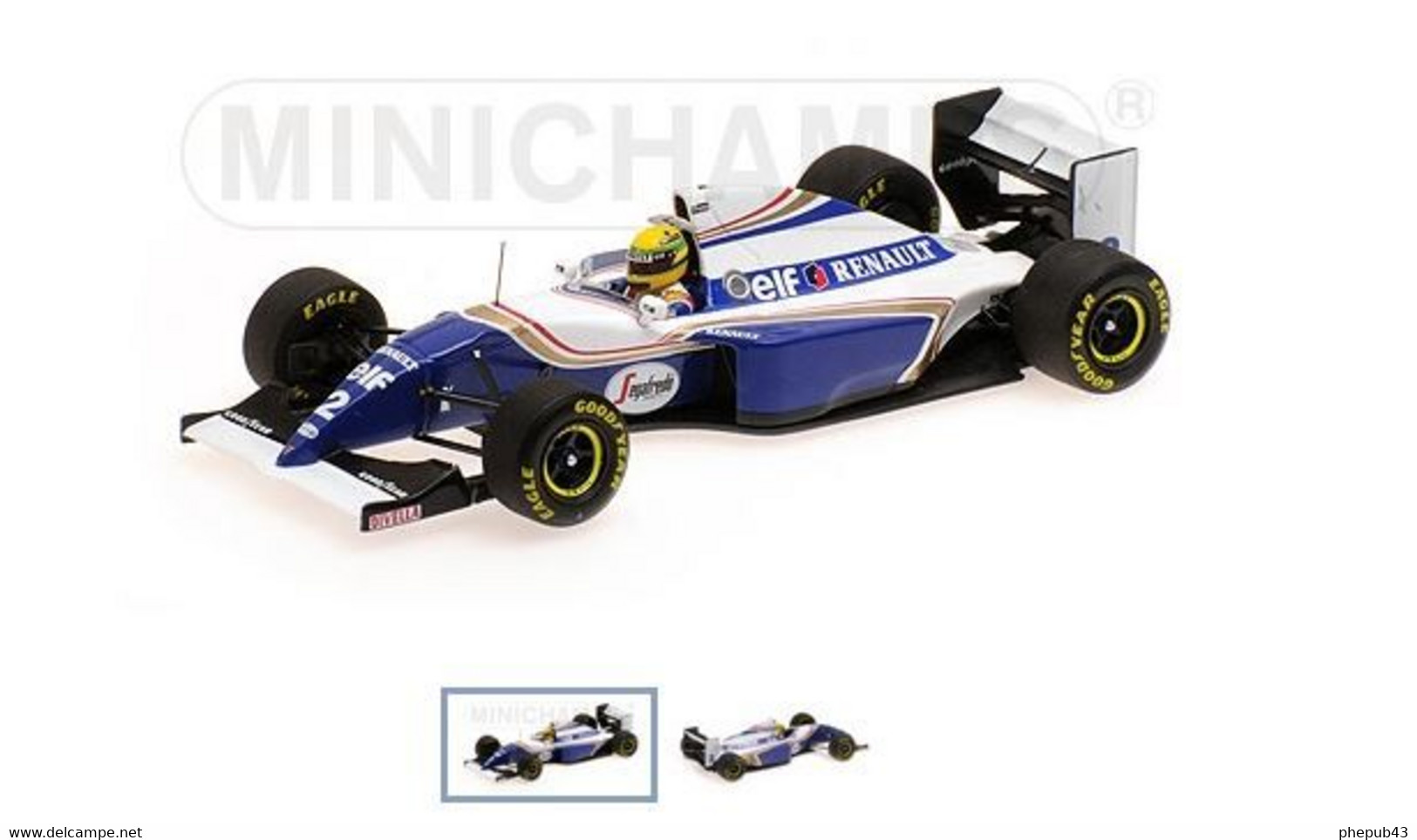 Williams Renault FW16 - Ayrton Senna - Brazilian GP FI 1994 #2 - Minichamps - Minichamps