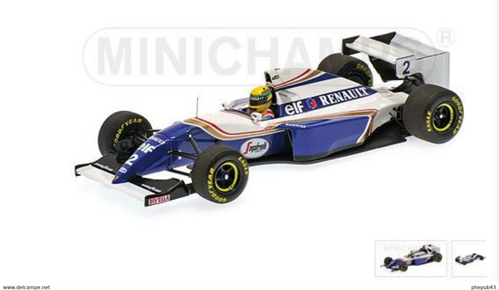 Williams Renault FW16 - Ayrton Senna - Pacific GP 1994 #2 - Minichamps - Minichamps