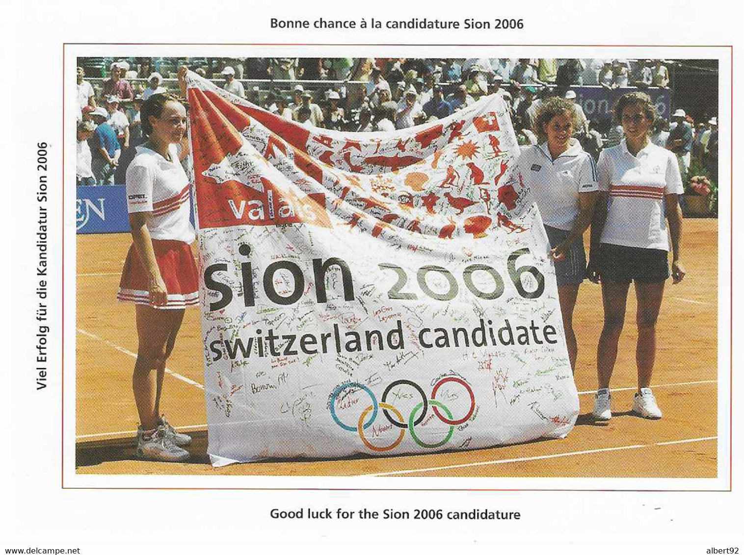 1998 Candidature De Sion Aux Jeux Olympiques D'Hiver 2006 +Finale De La  Fed. Cup De ; Entier-postal - Invierno 2006: Turín