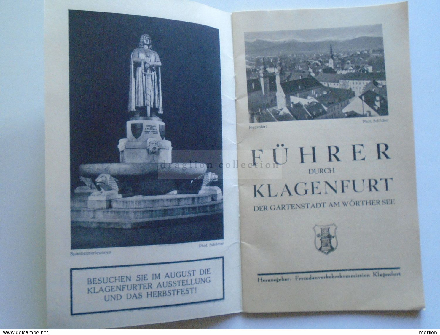 E0261  Tourism Brochure  KLAGENFURT Die Gartenstadt Am Wörthersee  -Kärnten -Österreich  Ca 1930's - Europa