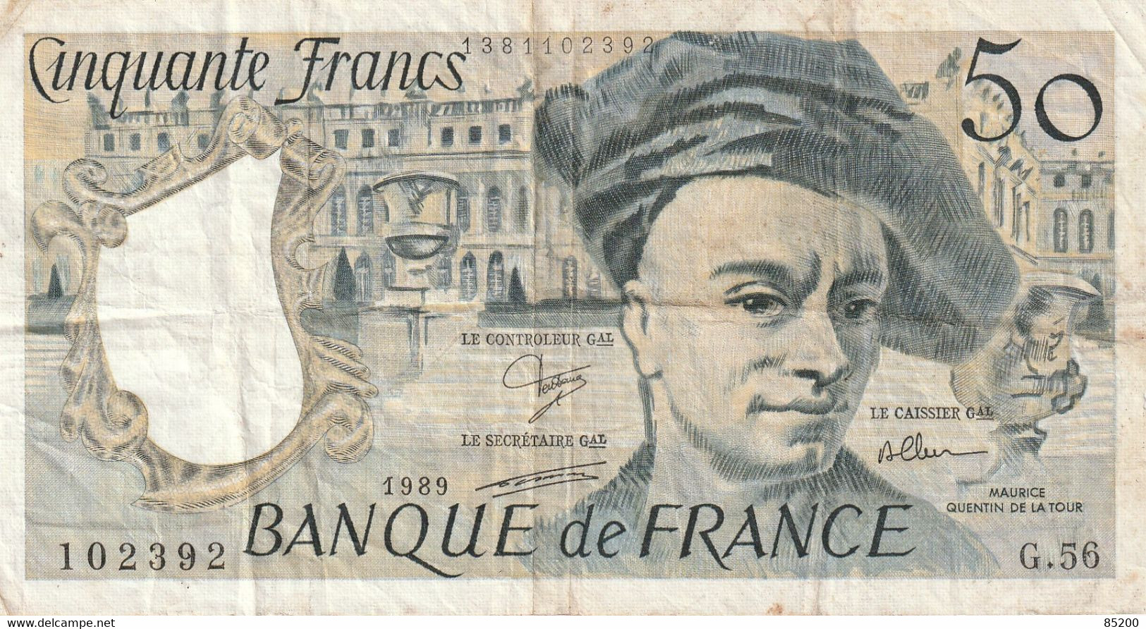 50  FRANCS   QUENTIN DE LA  TOUR  DANS  L'ETAT  PETIT  PRIX  VOIR  SCAN - 50 F 1976-1992 ''Quentin De La Tour''