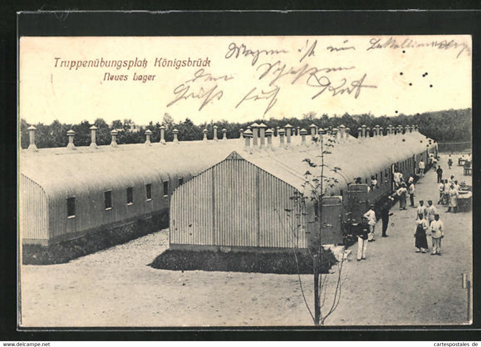 AK Königsbrück, Truppenübungsplatz, Neues Lager - Koenigsbrueck