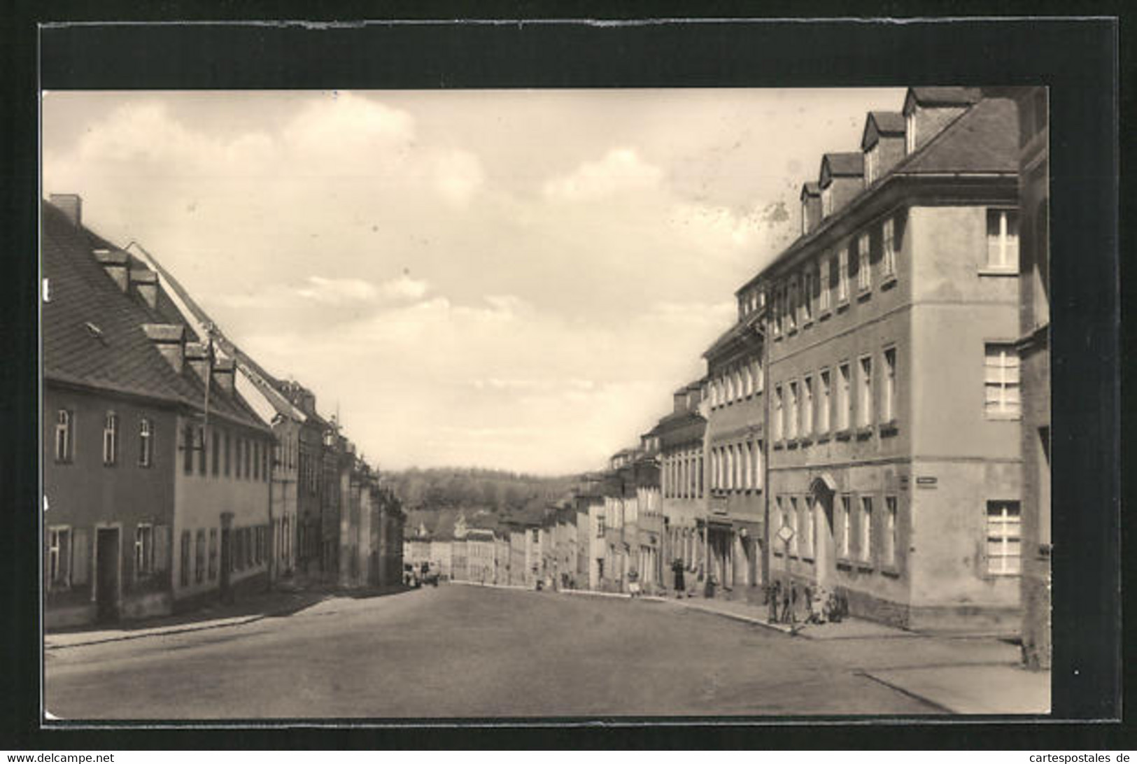 AK Zöblitz /Erzgeb., Blick In Die Wilhelm-Pieck-Strasse - Zoeblitz