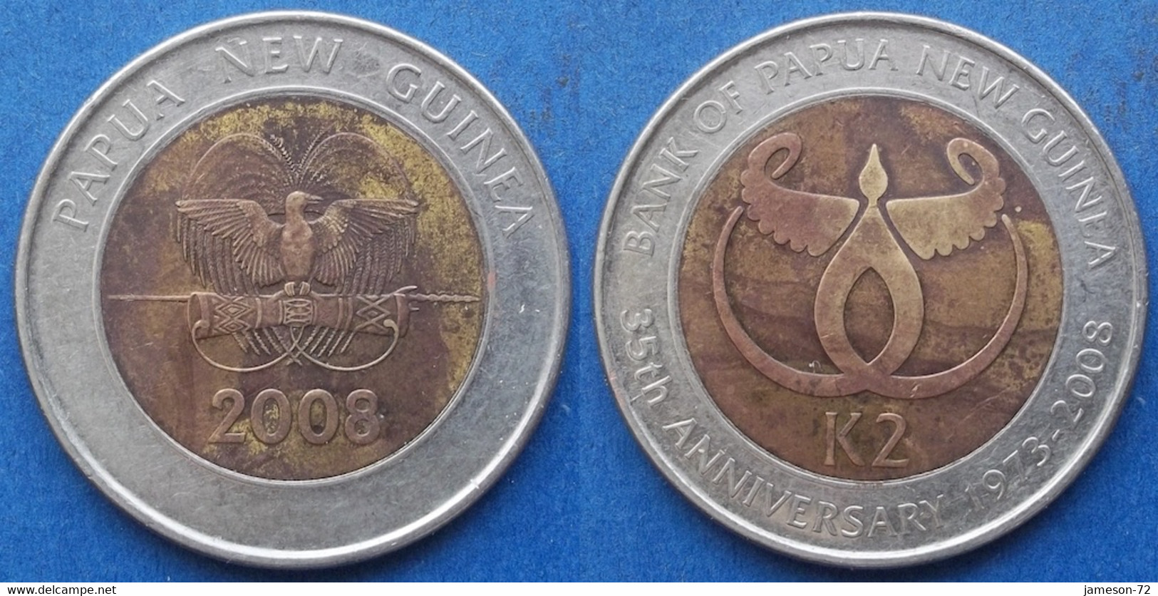 PAPUA NEW GUINEA - 2 Kina 2008 KM# 51 Independent (1975) - Edelweiss Coins - Papua New Guinea