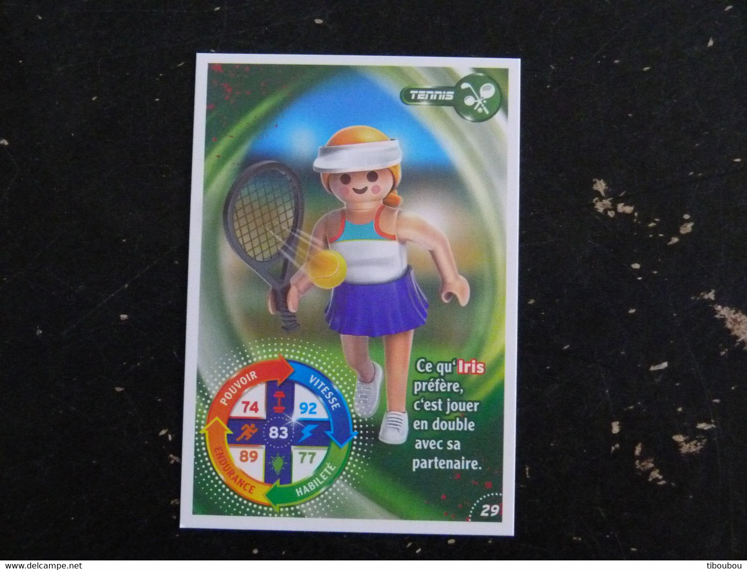 CARTE CARREFOUR PLAYMOBIL N° 29 - TENNIS - Autres & Non Classés