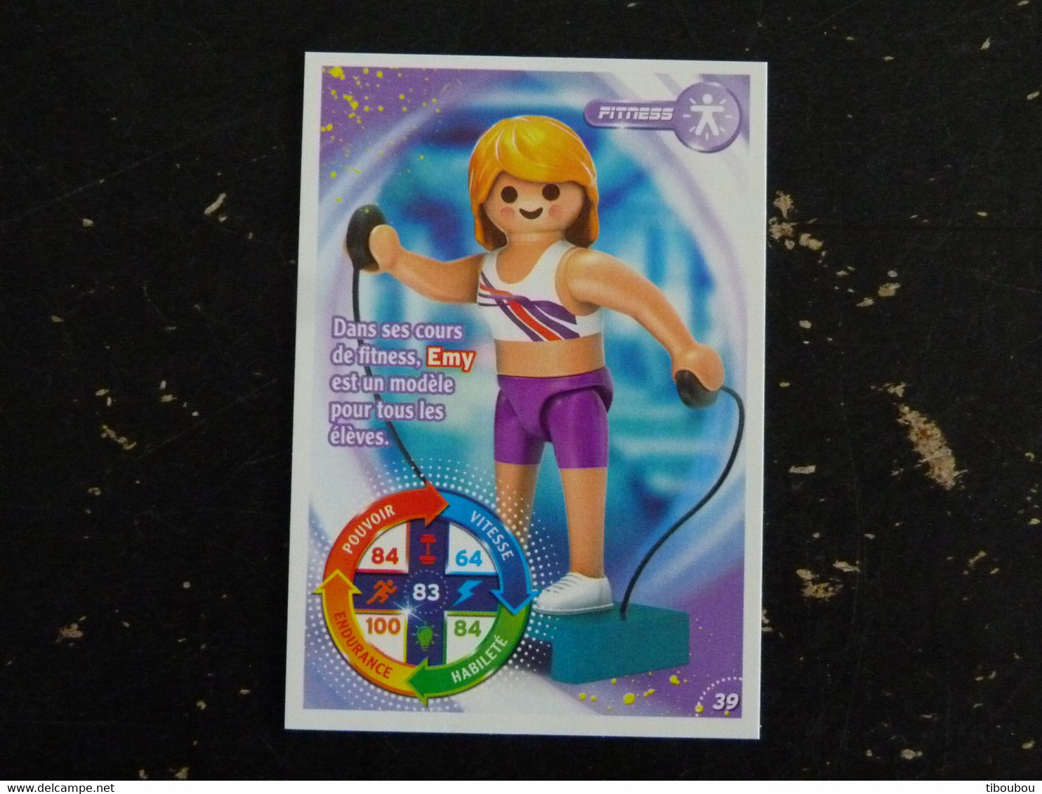 CARTE CARREFOUR PLAYMOBIL N° 39 - FITNESS - Autres & Non Classés