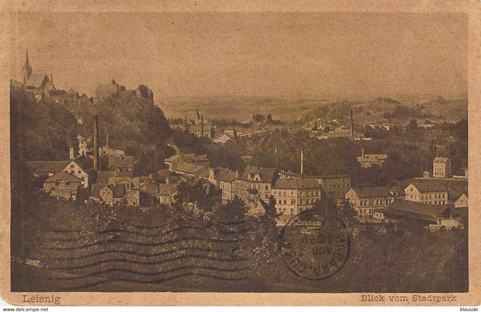 Leisning - Blick Vom Stadtpark 1926 - Leisnig