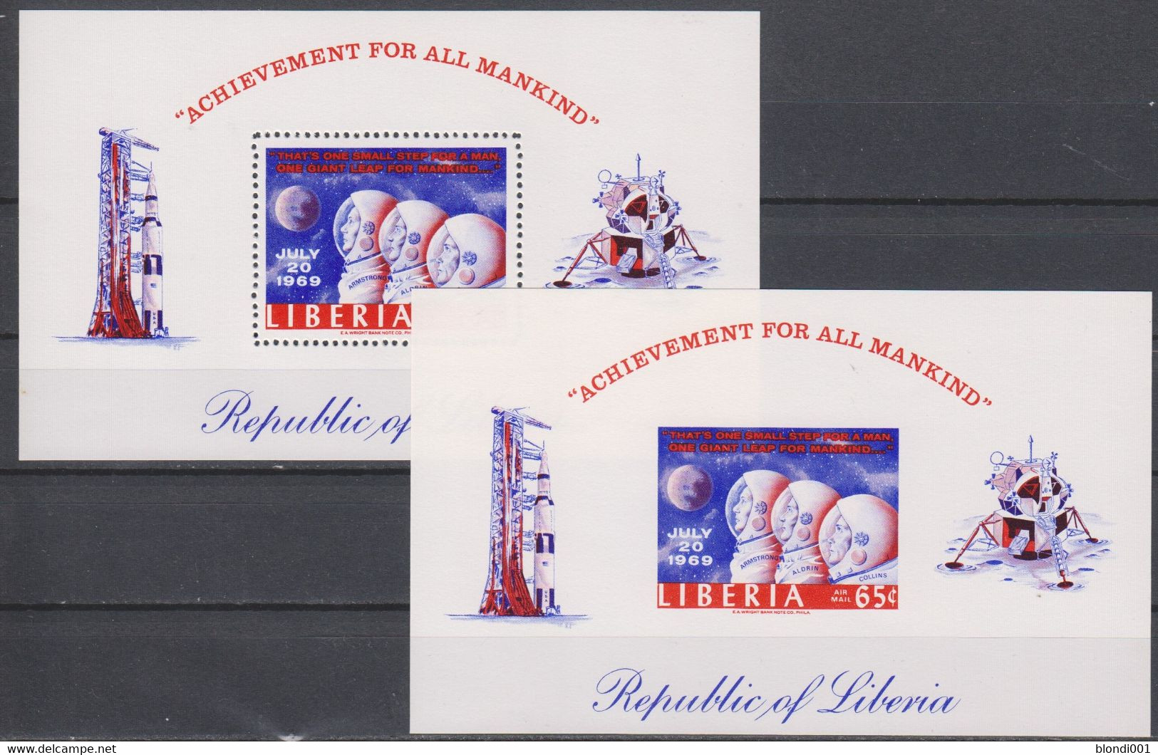 SPACE - LIBERIA - S/S Perf.+imp. MNH - Collections
