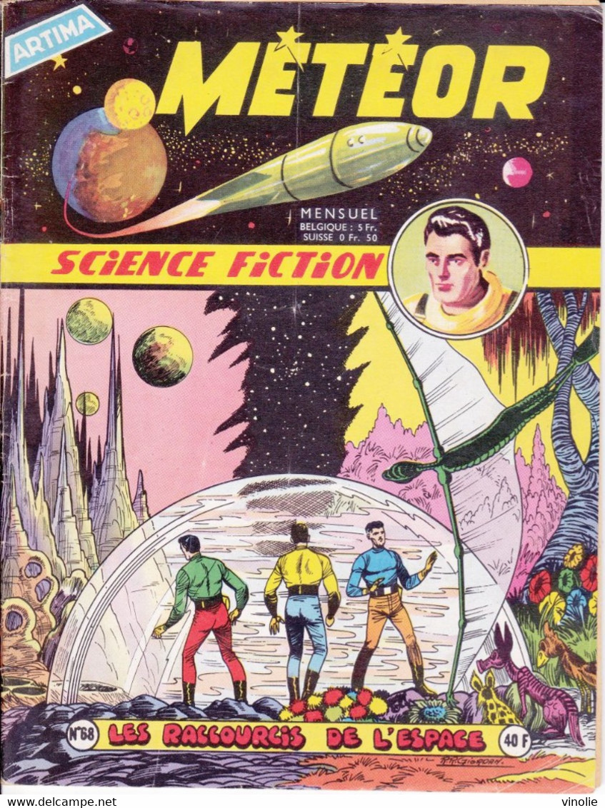 PIE.21-TPL-006. BD. SCIENCE FICTION. METEOR. LES RACCOURCIS DE L'ESPACE N° 68 - Meteor