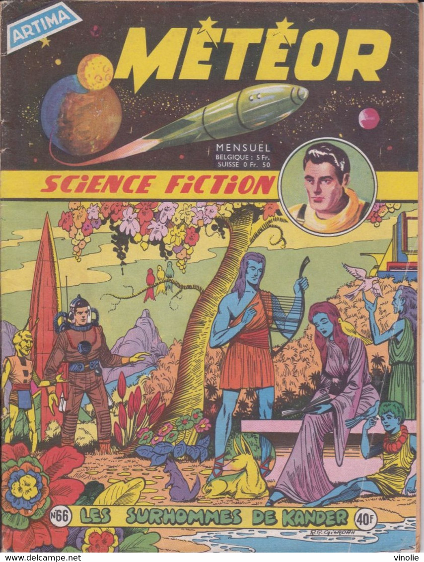 PIE.21-TPL-013. BD. SCIENCE FICTION. METEOR. LES SURHOMMES DE KANDER. N° 66 - Meteor