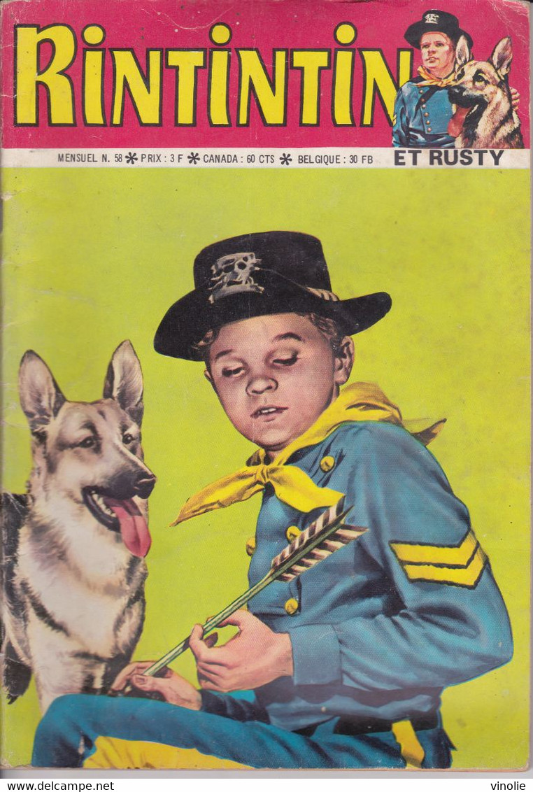 PIE.21-TPL-021. BD. RINTINTIN ET RUSTY. N° 58 - Rintintin