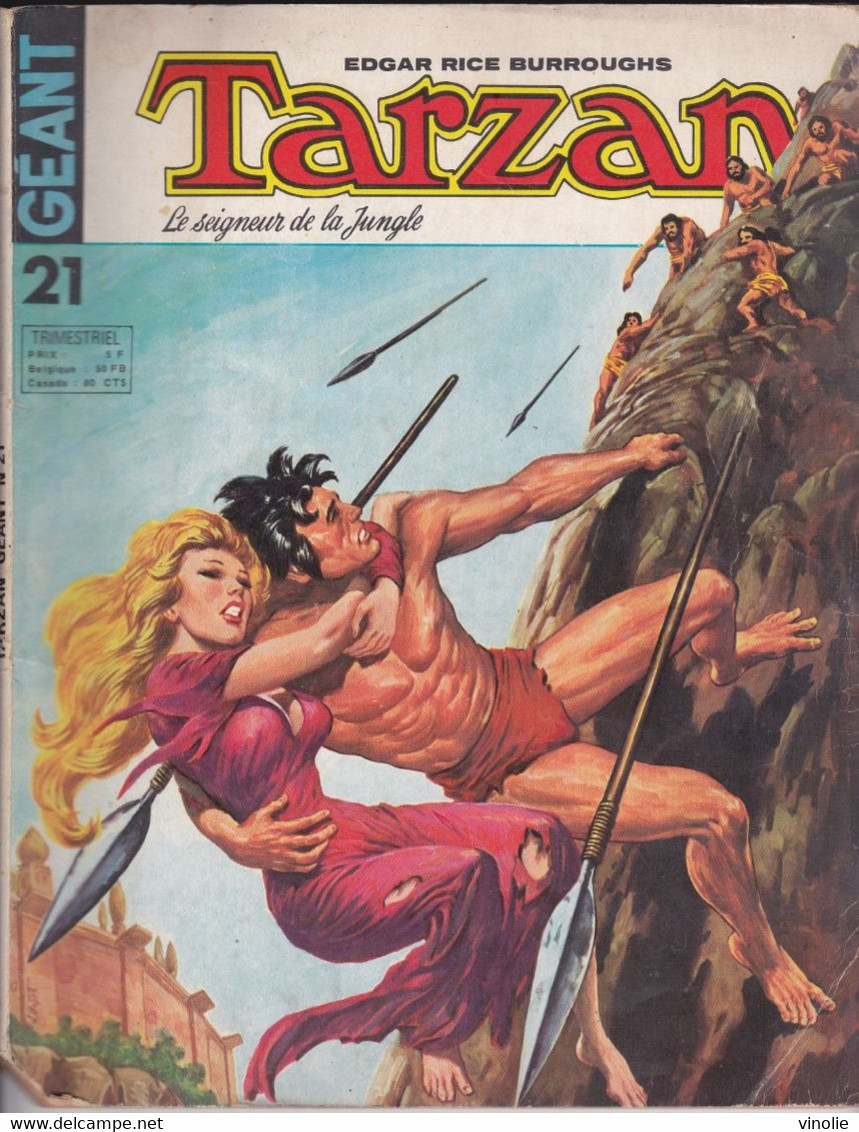 PIE.21-TPL-026. BD. TARZAN. EDGAR RICE BURROUGHS. GEANT N° 21 - Tarzan