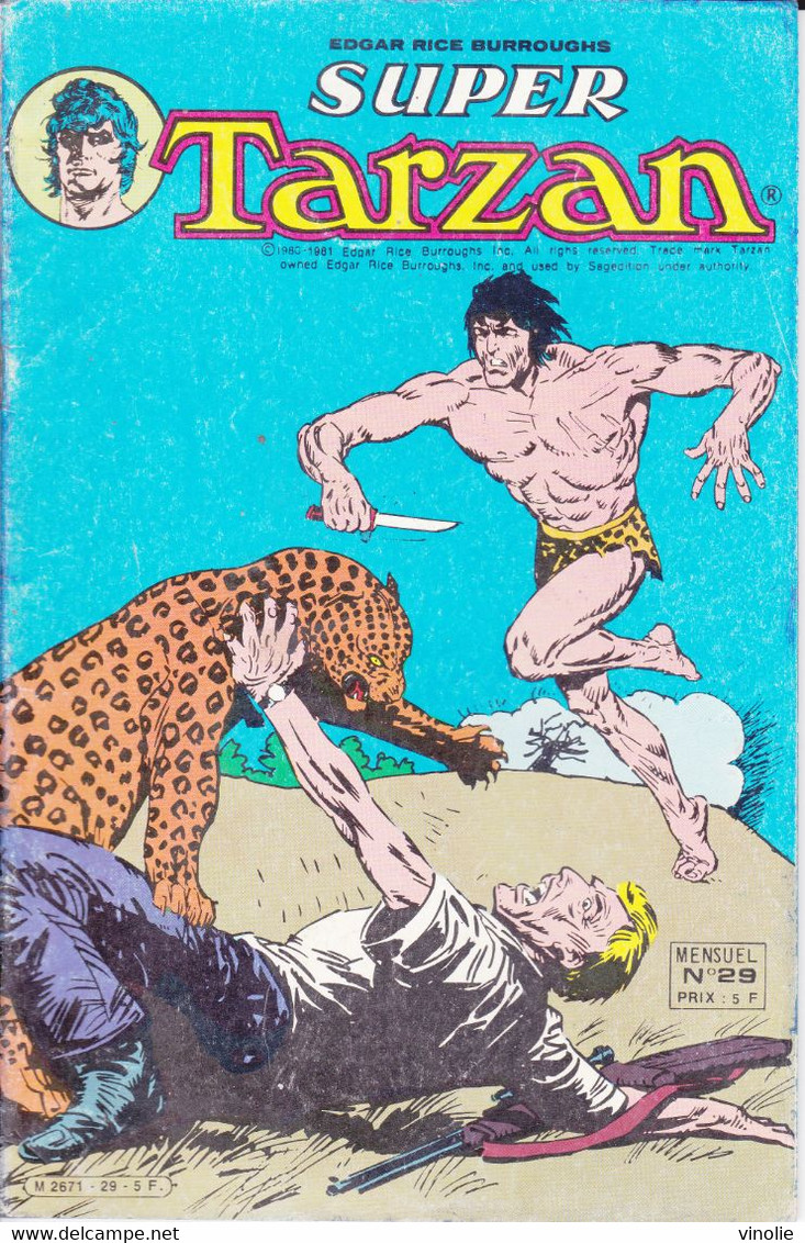 PIE.21-TPL-028. BD. SUPER TARZAN. EDGAR RICE BURROUGHS. N° 29 - Tarzan