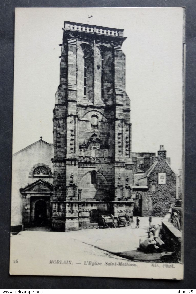 CPA 29 MORLAIX - L'Eglise Saint Mathieu - ND 16 - Réf. V 131 - Morlaix