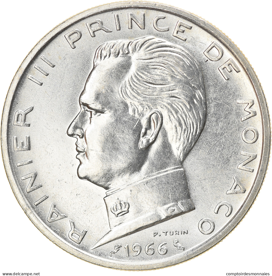 Monnaie, Monaco, Rainier III, 5 Francs, 1966, SPL, Argent, KM:141 - 1960-2001 Nouveaux Francs