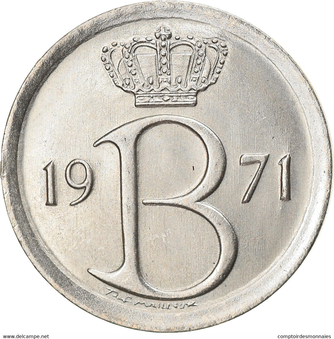 Monnaie, Belgique, 25 Centimes, 1971, Bruxelles, SUP, Copper-nickel, KM:153.2 - 25 Centimes