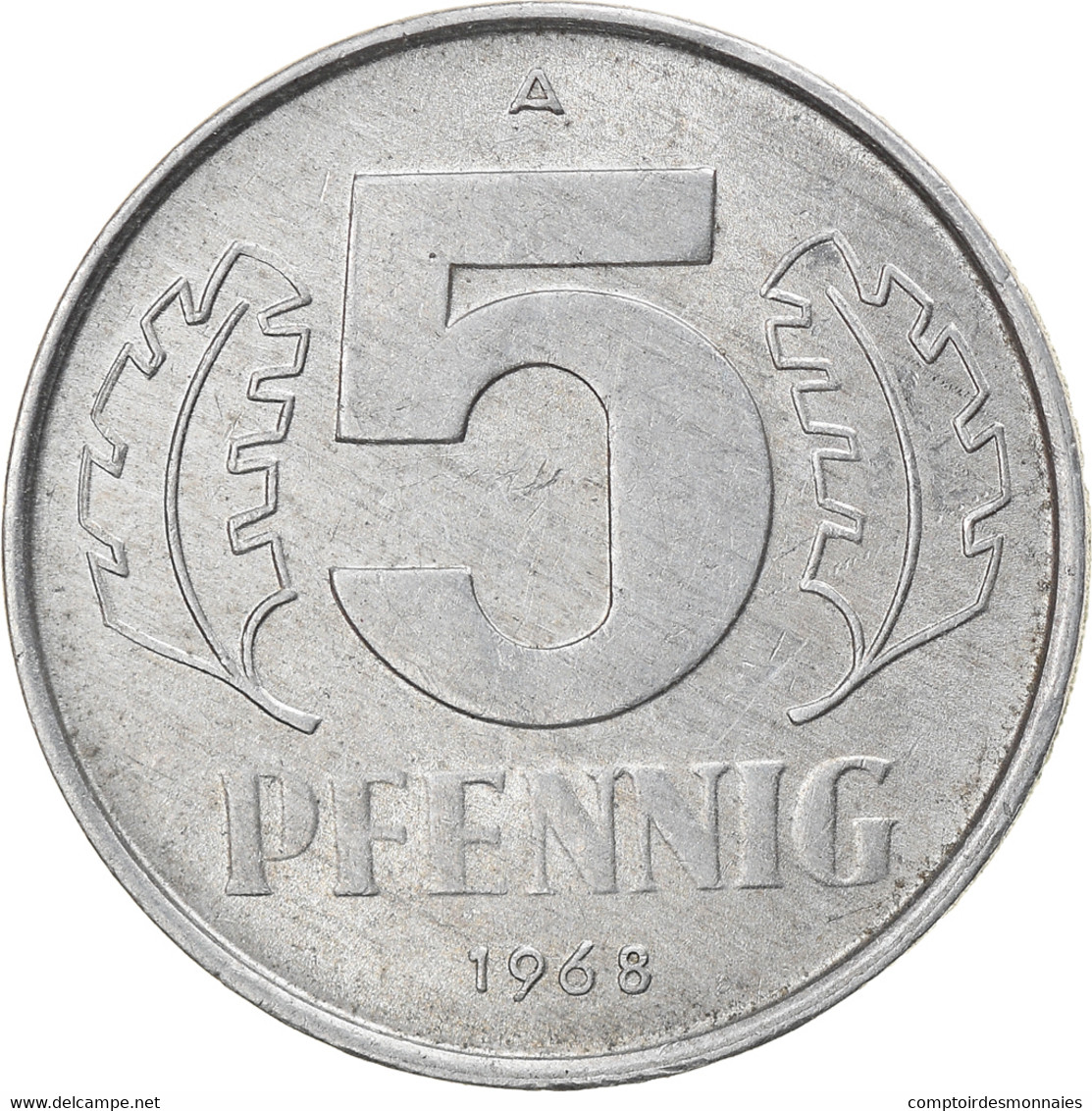 Monnaie, GERMAN-DEMOCRATIC REPUBLIC, 5 Pfennig, 1968, Berlin, SUP, Aluminium - 5 Pfennig