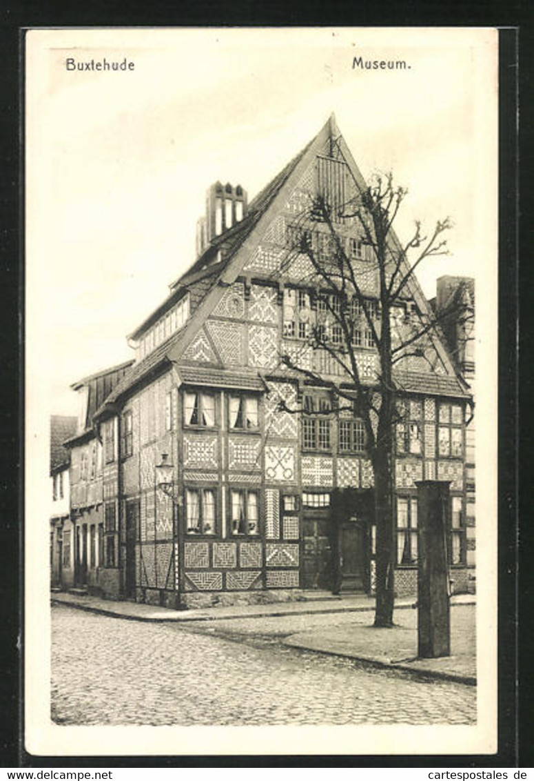 AK Buxtehude, Museum Mit Brunnen - Buxtehude