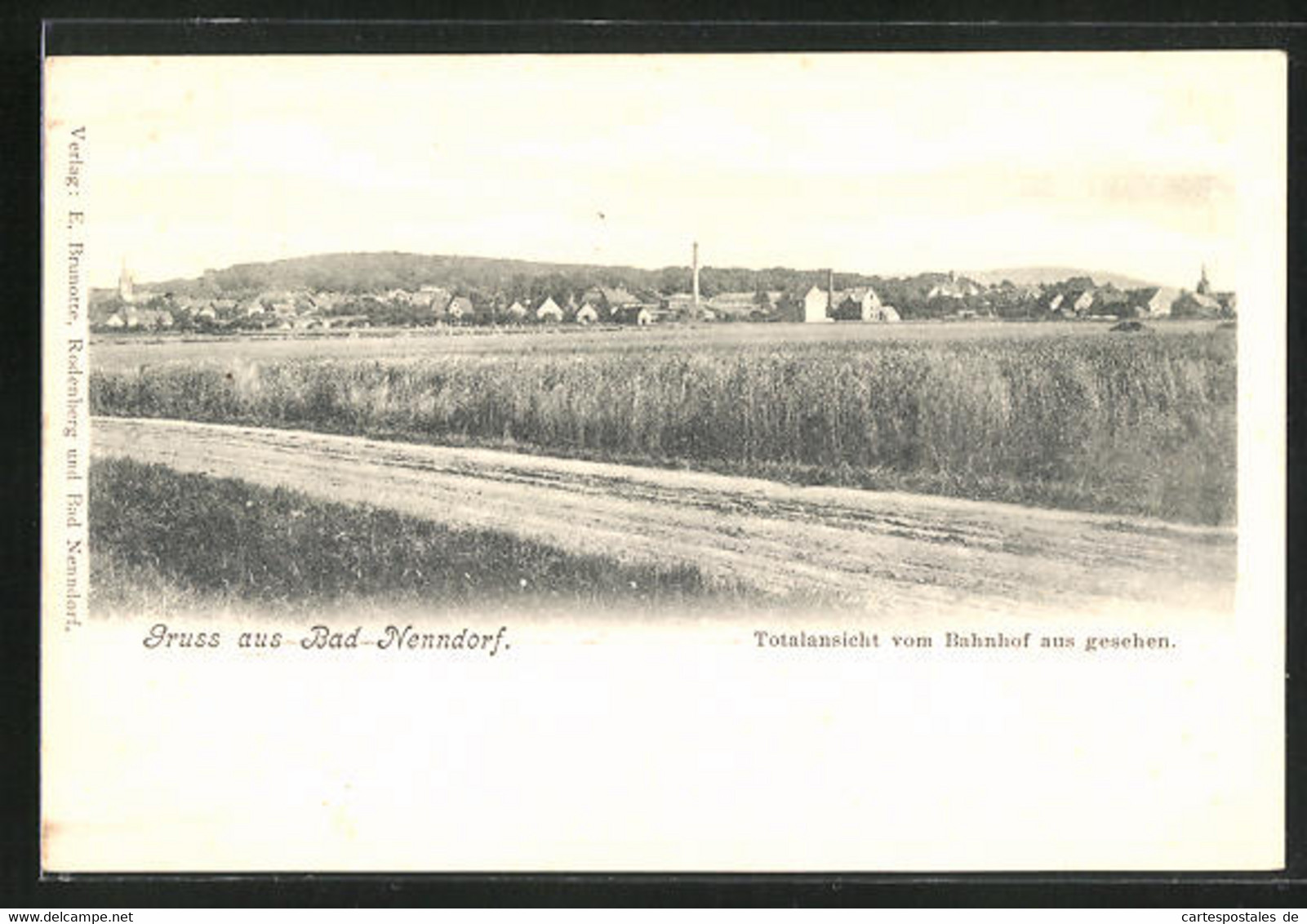 AK Bad Nenndorf, Ortstotale Vom Bahnhof Aus - Bad Nenndorf