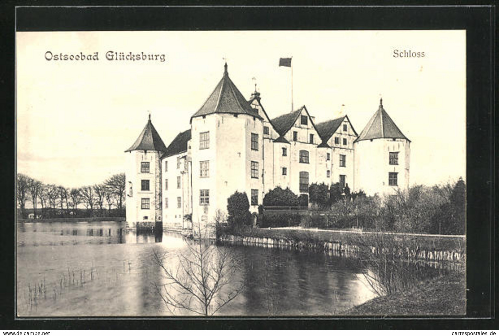 AK Glücksburg /Ostsee, Schloss, Aussenansicht - Glücksburg