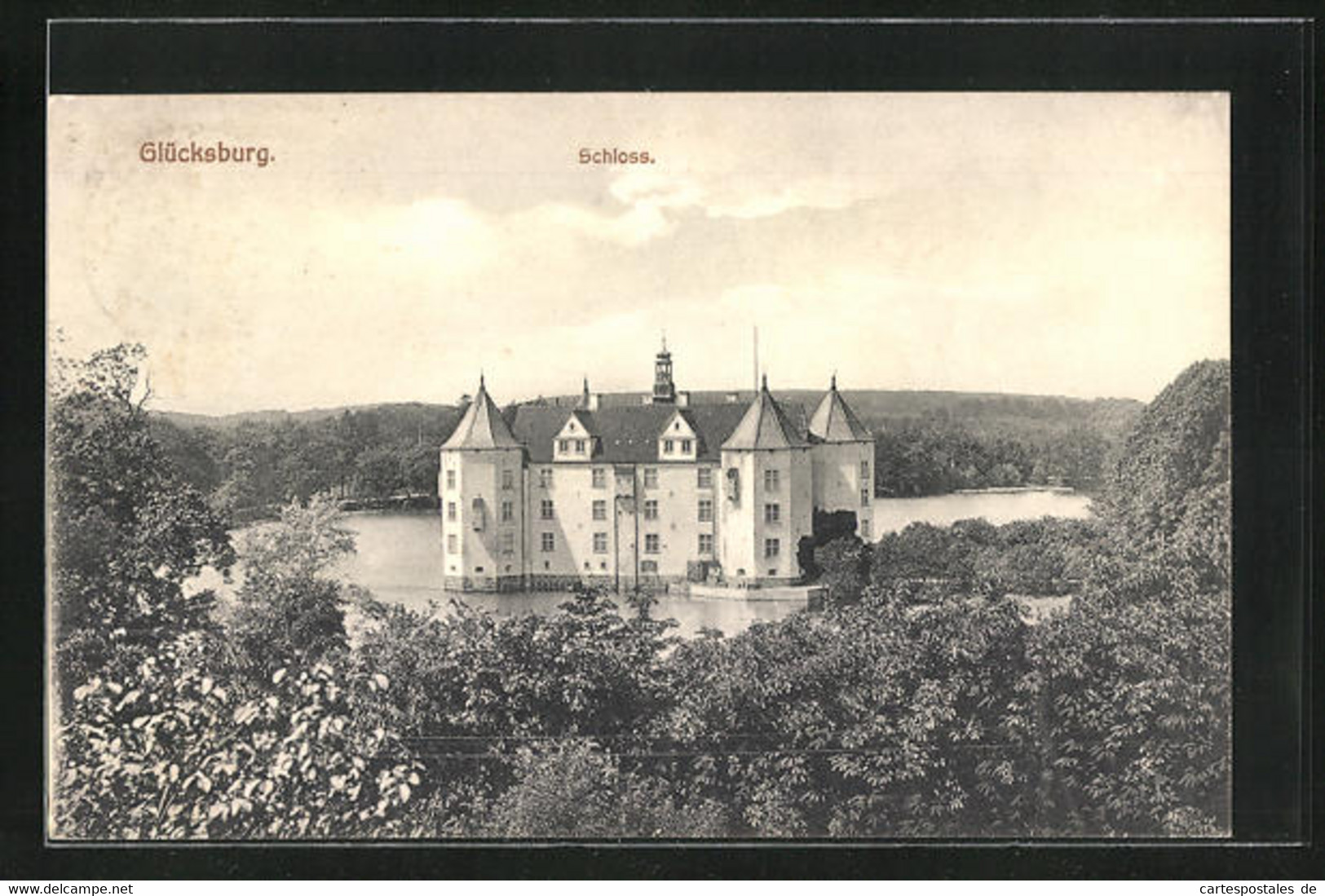 AK Glücksburg /Ostsee, Schloss Mit Wald - Gluecksburg