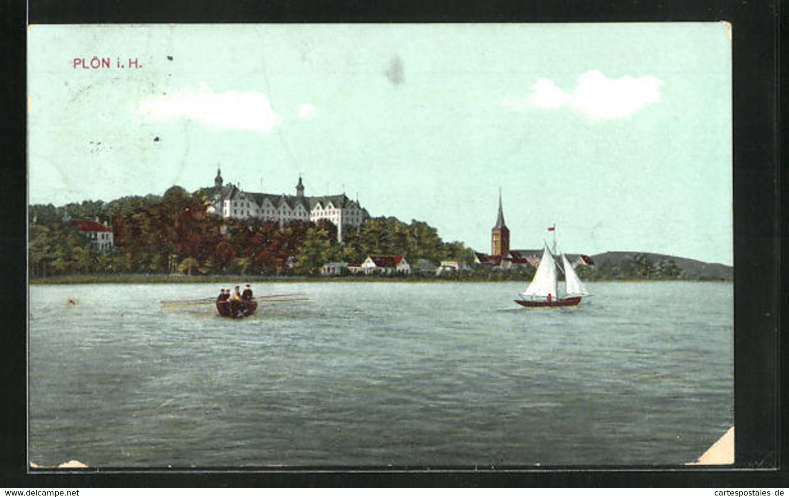 AK Plön, Boote Vor Dem Schloss - Ploen