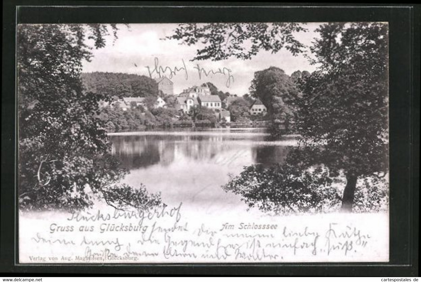 AK Glücksburg, Partie Am Schlosssee - Glücksburg