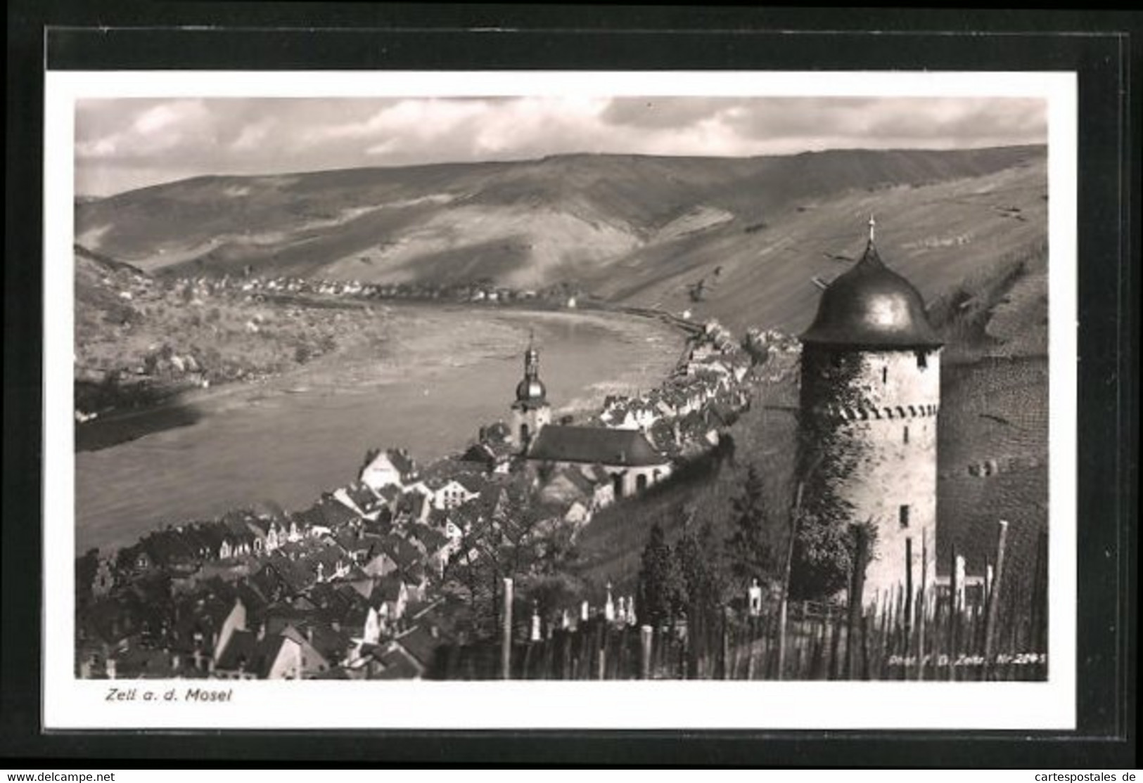 AK Zell A.d. Mosel, Gesamtansicht Aus Der Vogelschau - Zell