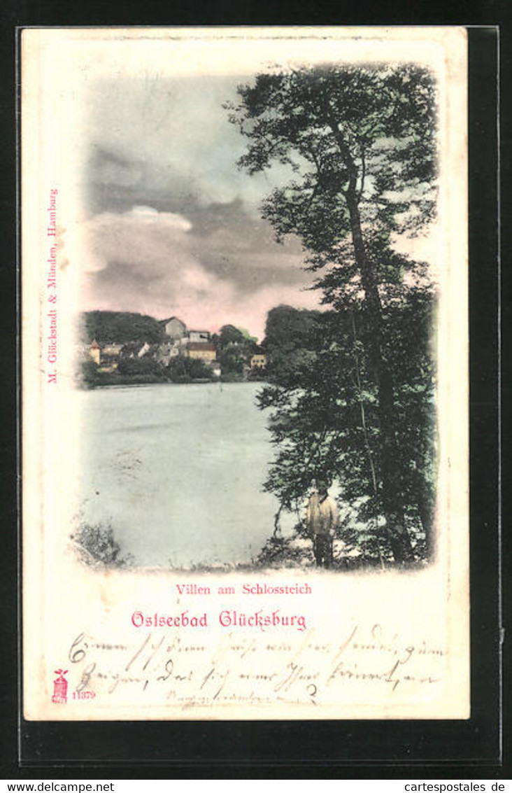 AK Ostseebad Glücksburg, Villen Am Schlossteich - Gluecksburg