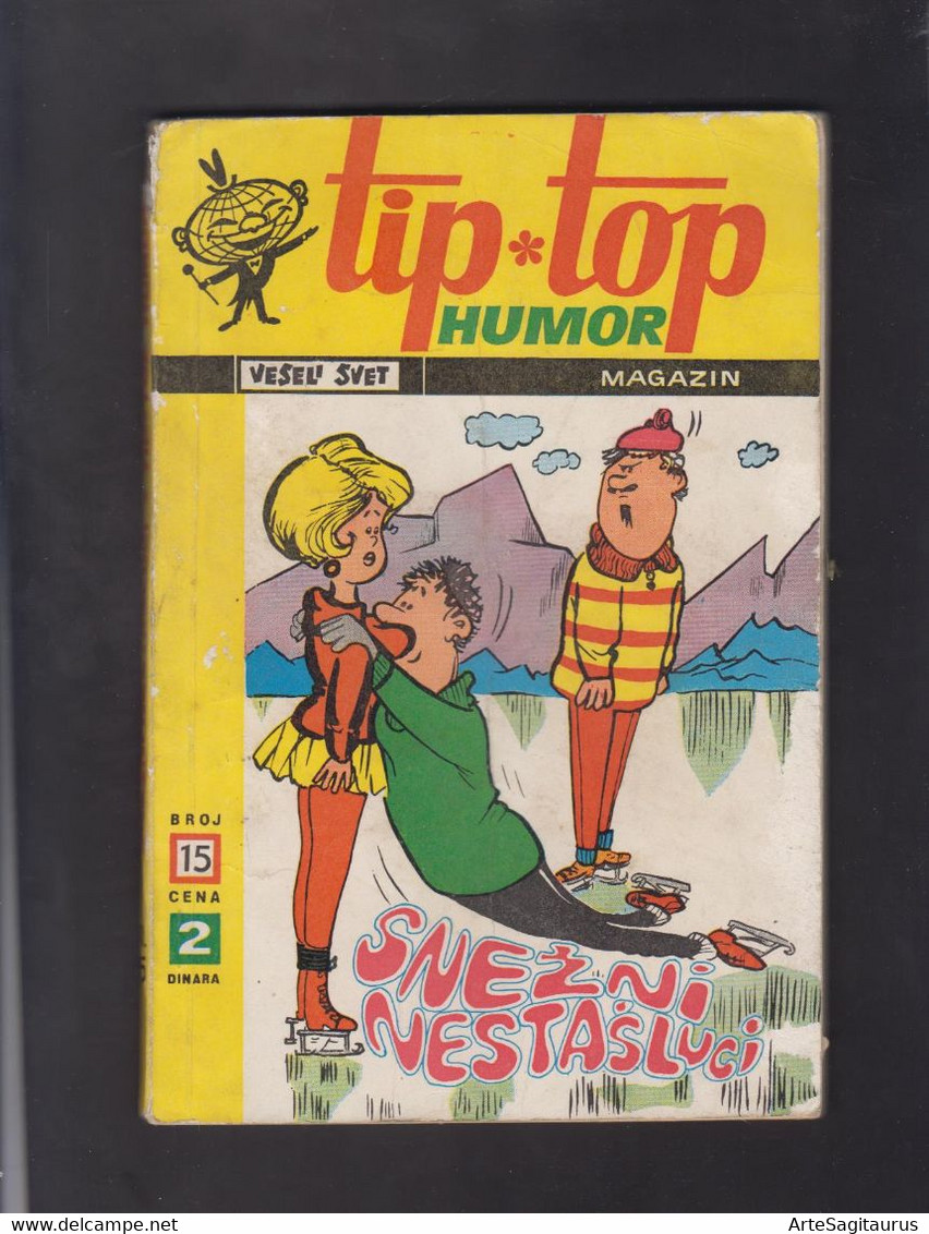 MAGAZINE TIP TOP, EROTIC, COMICS, 125 Pages, SERBIAN, 1970/15 + - Scandinavian Languages