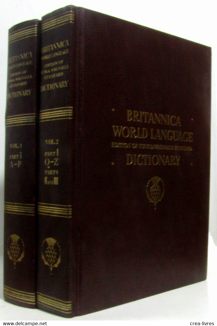 Standard Dictionary Of The English Language International Edition Combined With Britannica World Language Dictionary (en - Dictionaries