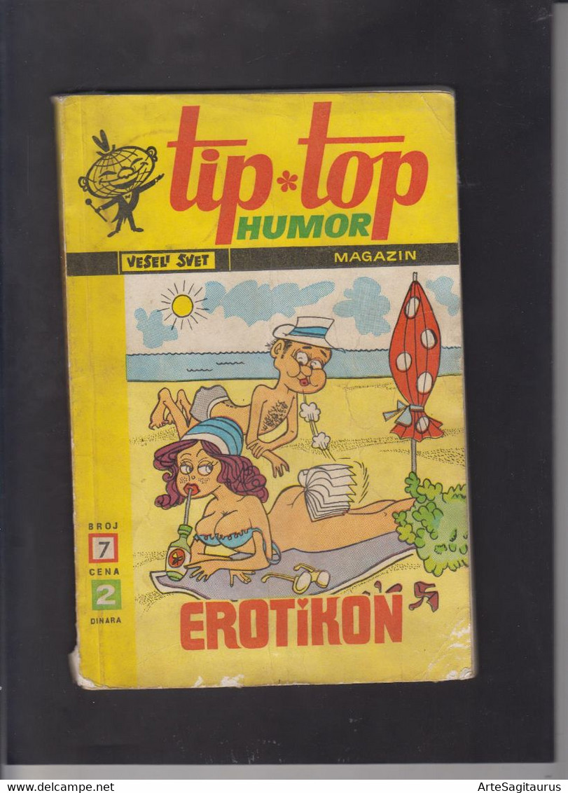 MAGAZINE TIP TOP, EROTIC, COMICS, 126 Pages, SERBIAN, 1969/7 + - Skandinavische Sprachen