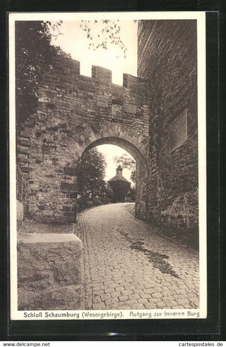 AK Rinteln, Schloss Schaumburg, Aufgang Zur Inneren Burg - Schaumburg